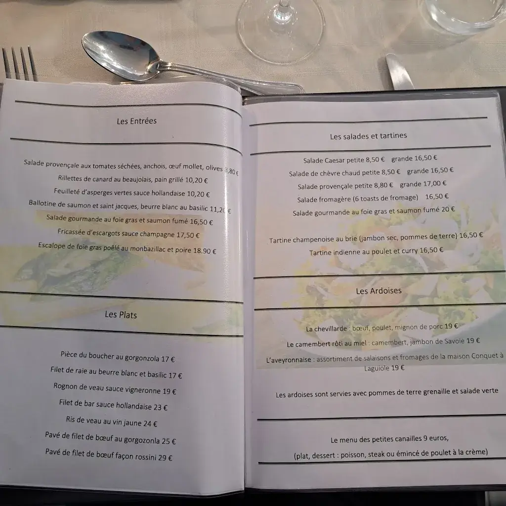 Menü_Le Grand Condé - hôtel-restaurant-traiteur_Montmirail_Bild_1