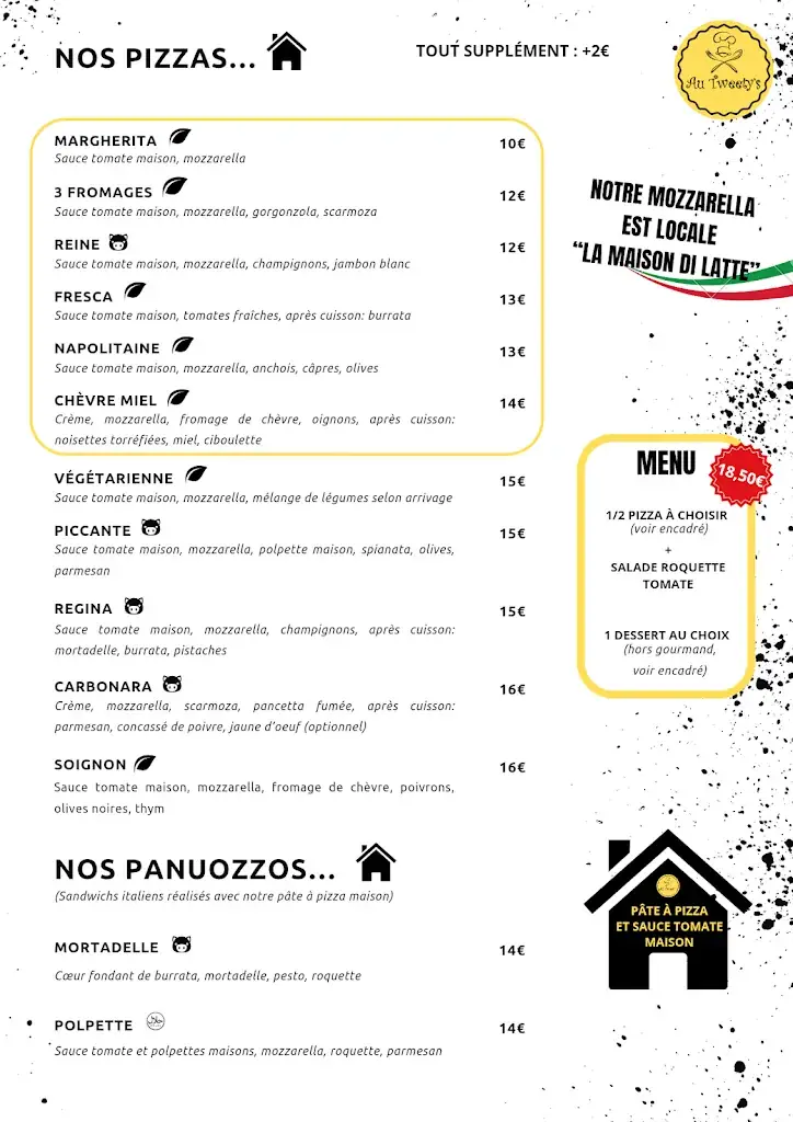 Menü_Au Tweety's Restaurant_Montigny-lès-Metz_Bild_2