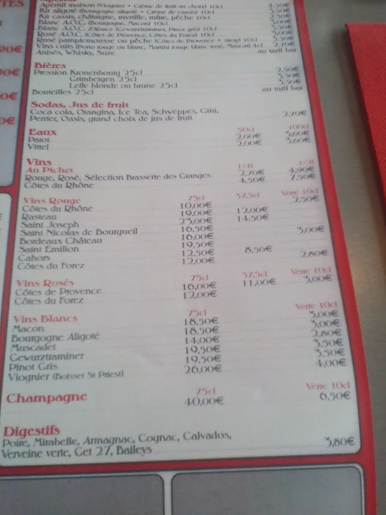 Menu_Brasserie Des Granges_Montbrison_image_3