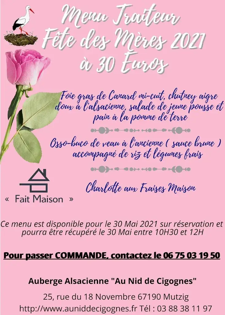 Menu_Restaurant Au Nid de Cigognes_Mutzig_image_4