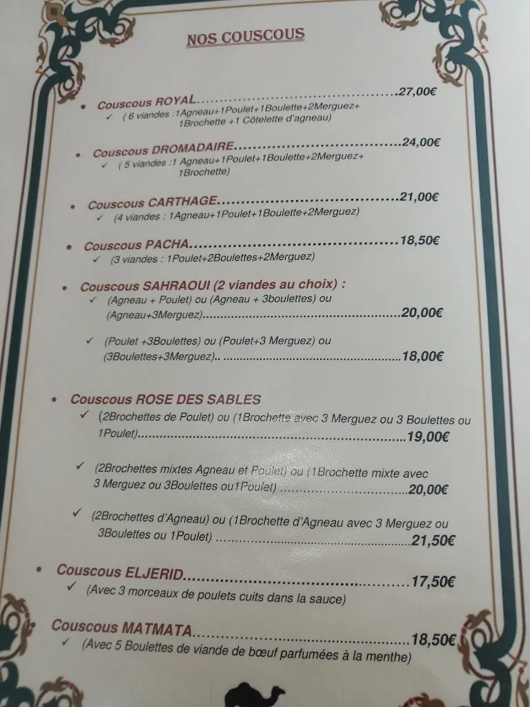 Menu_Restaurant Le Dromadaire_Sélestat_image_1