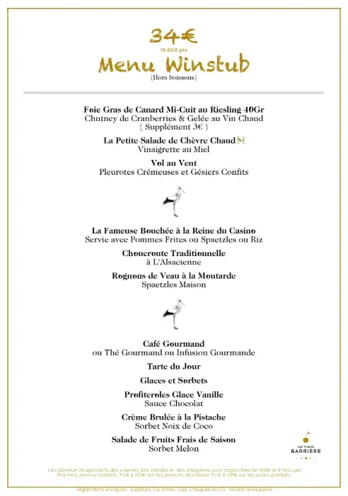 Menü_La Winstub du Casino Barrière Niederbronn-les-Bains_Niederbronn-les-Bains_Bild_4