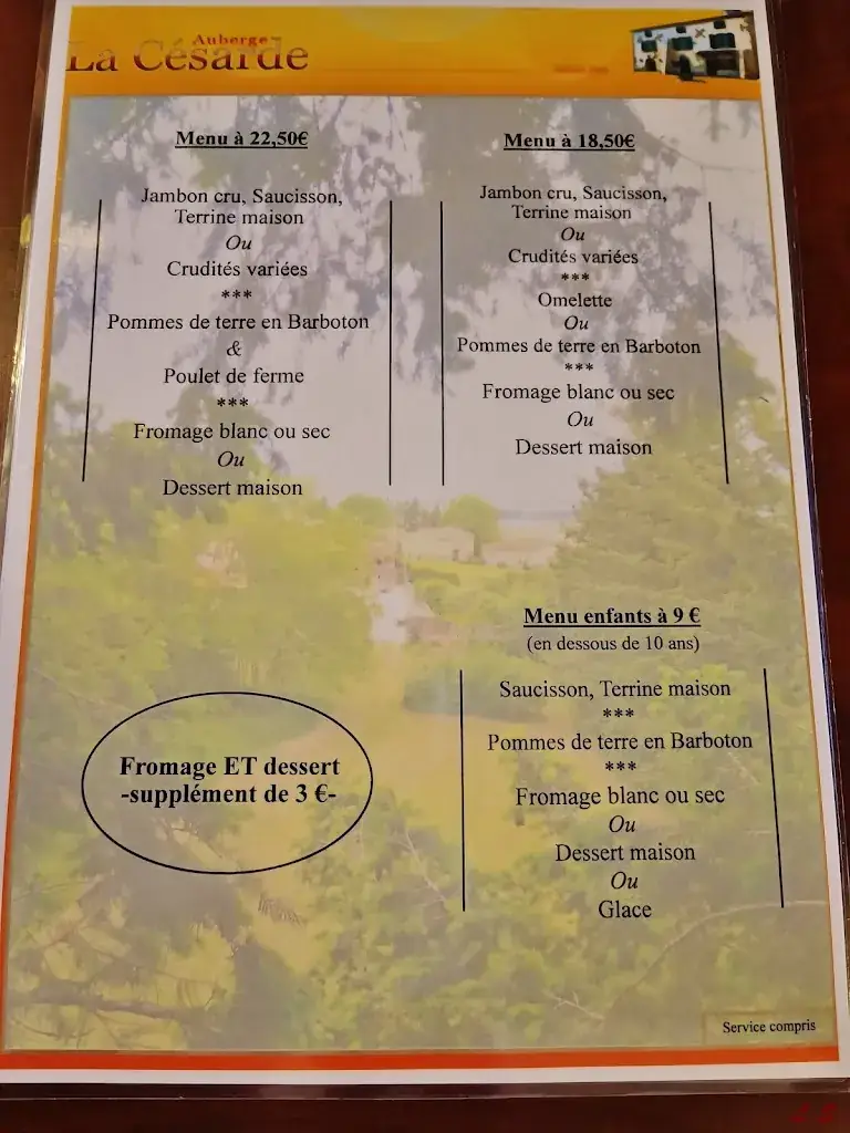 Menu_Auberge la Césarde_Marcilly-le-Châtel_image_2