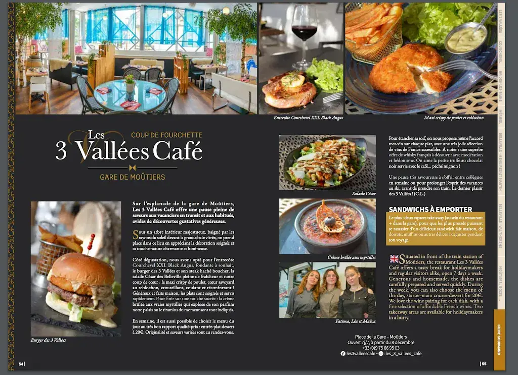 Menu_Les 3 Vallées Café_Moûtiers_image_1