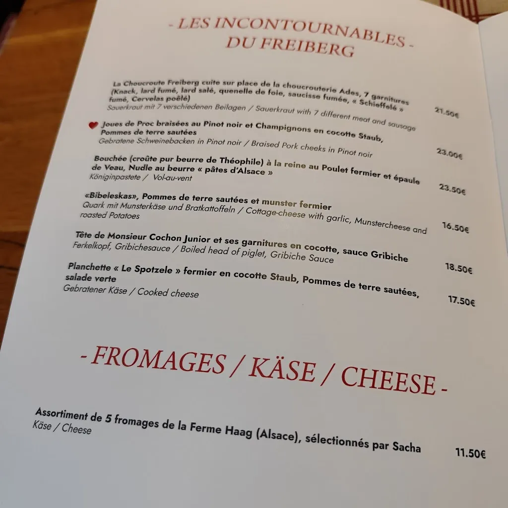 Menu_Winstub Le Freiberg Restaurant Obernai_Obernai_image_1