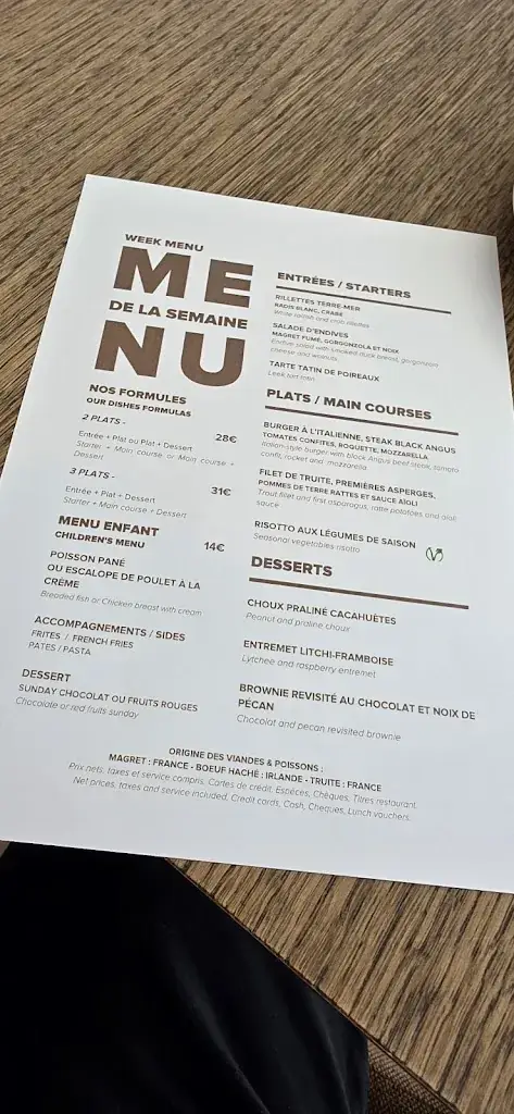 Menu_Restaurant Citadines Eurométropole_Oberhausbergen_image_2