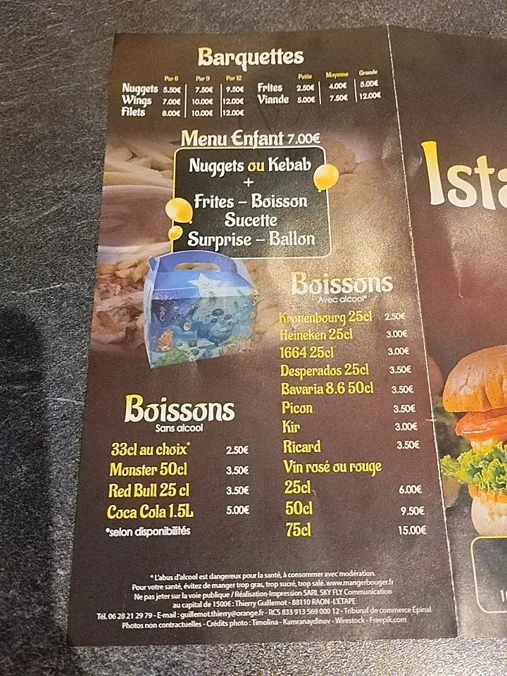 Menü_İstanbul Kebab Moyenmoutier_Moyenmoutier_Bild_1