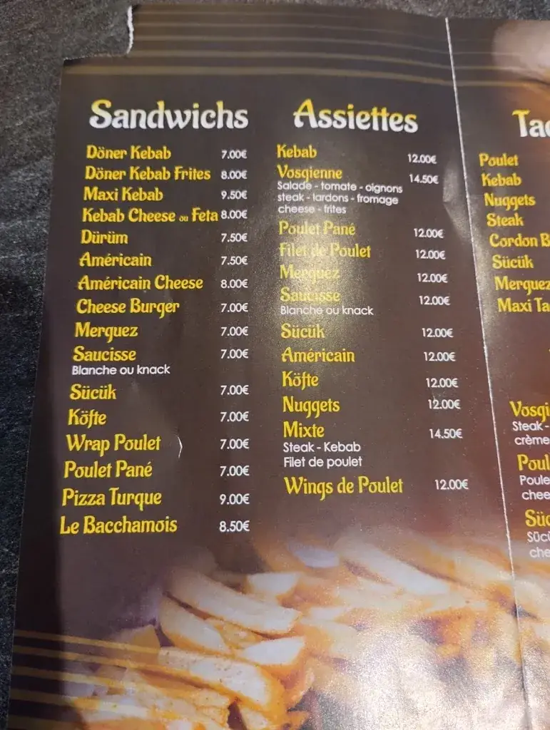 Menü_İstanbul Kebab Moyenmoutier_Moyenmoutier_Bild_2