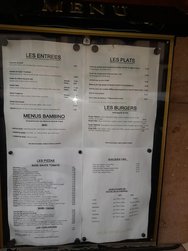 Menu_La Salle des Gardes_Senones_image_1