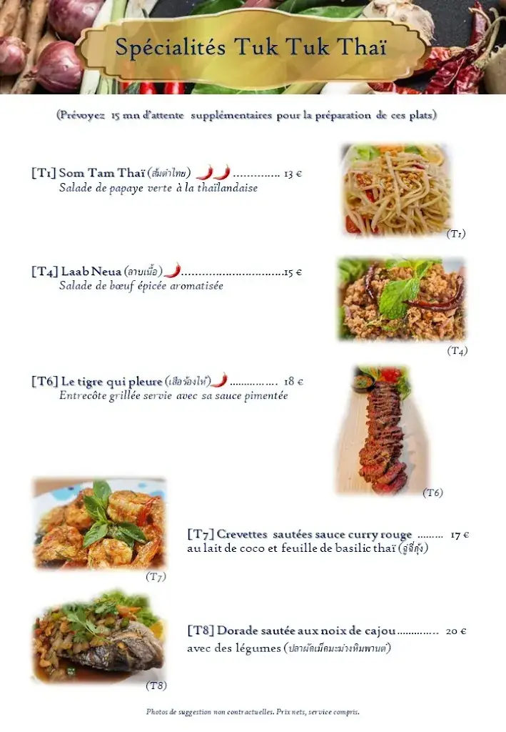 Menu_TUK TUK THAÏ, restaurant thaïlandais_Châtillon-sur-Chalaronne_image_4