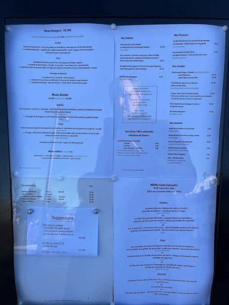 Menu_Restaurant des Voyageurs_Saint-Dié-des-Vosges_immagine_1