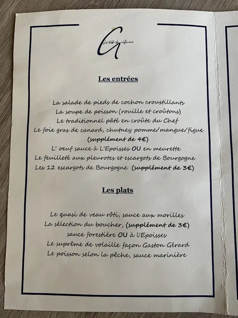 Menu_Hostellerie du Château, La table de Guillaume_Châteauneuf_image_3