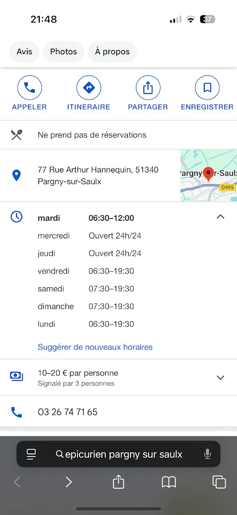 Yves Nepveux_L'Epicurien_Pargny-sur-Saulx_review