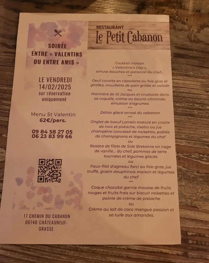 Menu_Le Petit Cabanon_Châteauneuf-Grasse_image_1