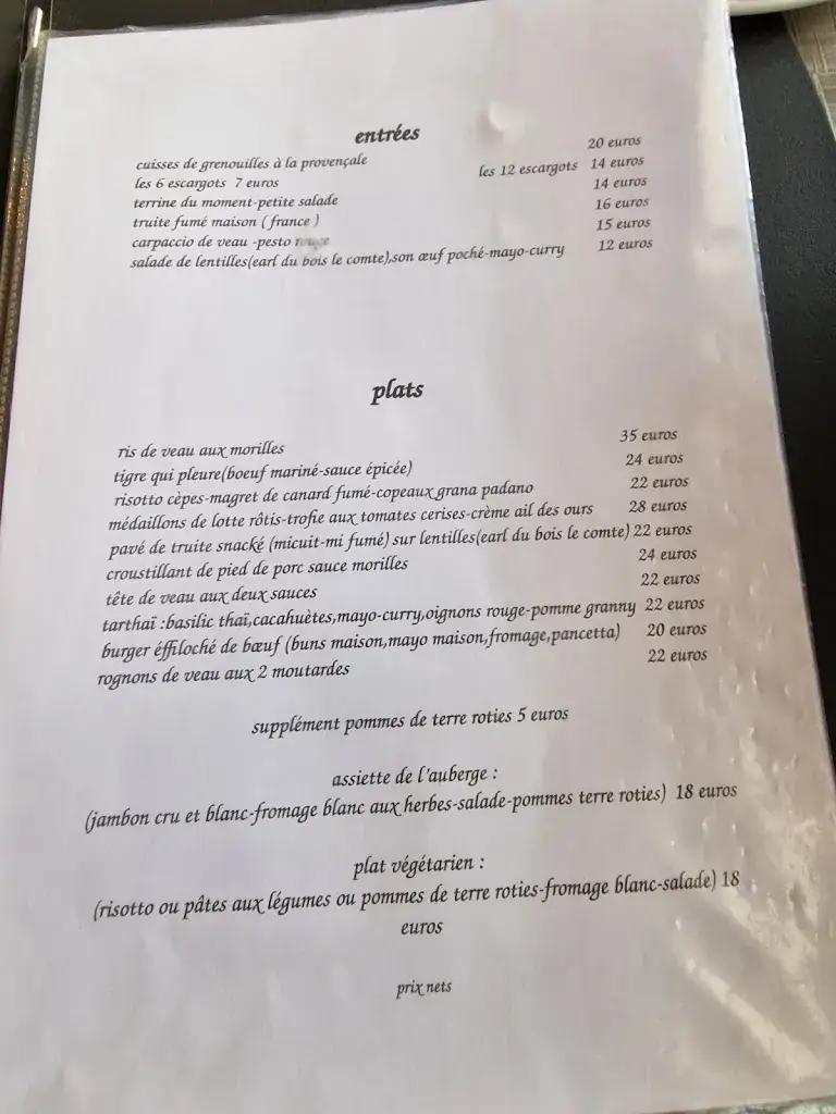Menu_Auberge De Vezon_Marieulles_image_3