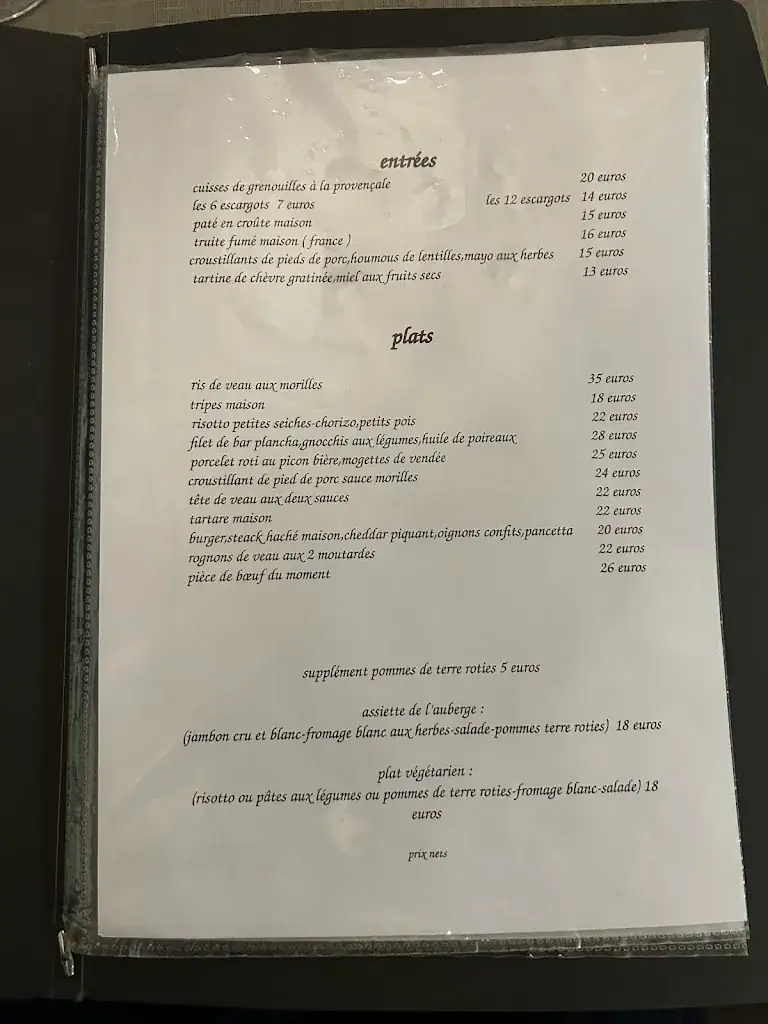 Menu_Auberge De Vezon_Marieulles_image_4