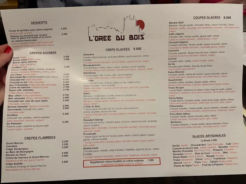 Menu_L’Orée du bois_Châteauneuf_image_1