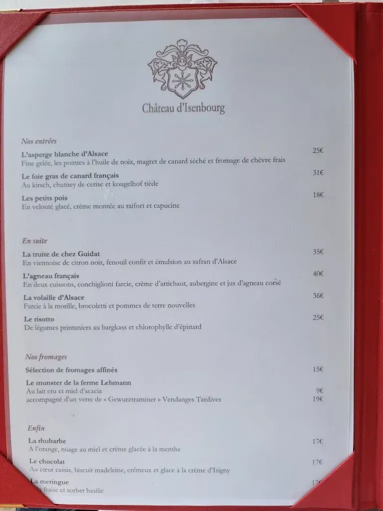 Menu_Restaurant Les Tommeries (Château d’Isenbourg)_Rouffach_image_3