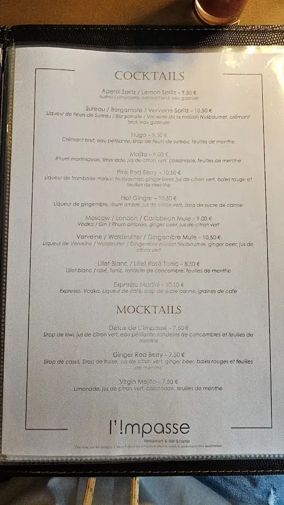 Menu_L'IMPASSE_Mundolsheim_immagine_4