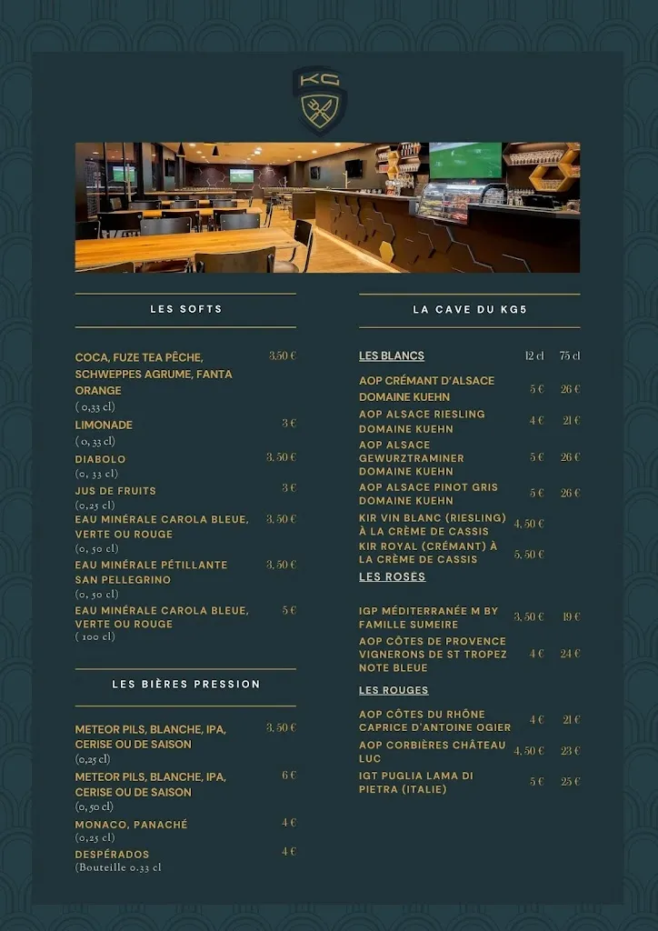 Menu_KG5 Brasserie / Restaurant Strasbourg - Mundolsheim_Mundolsheim_image_2
