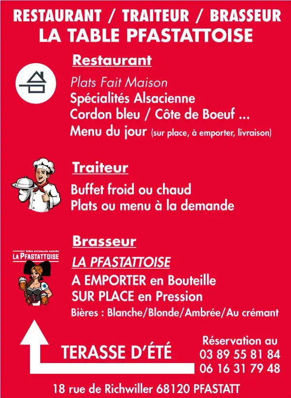 Menu_Restaurant Traiteur La Table Pfastattoise_Pfastatt_image_1
