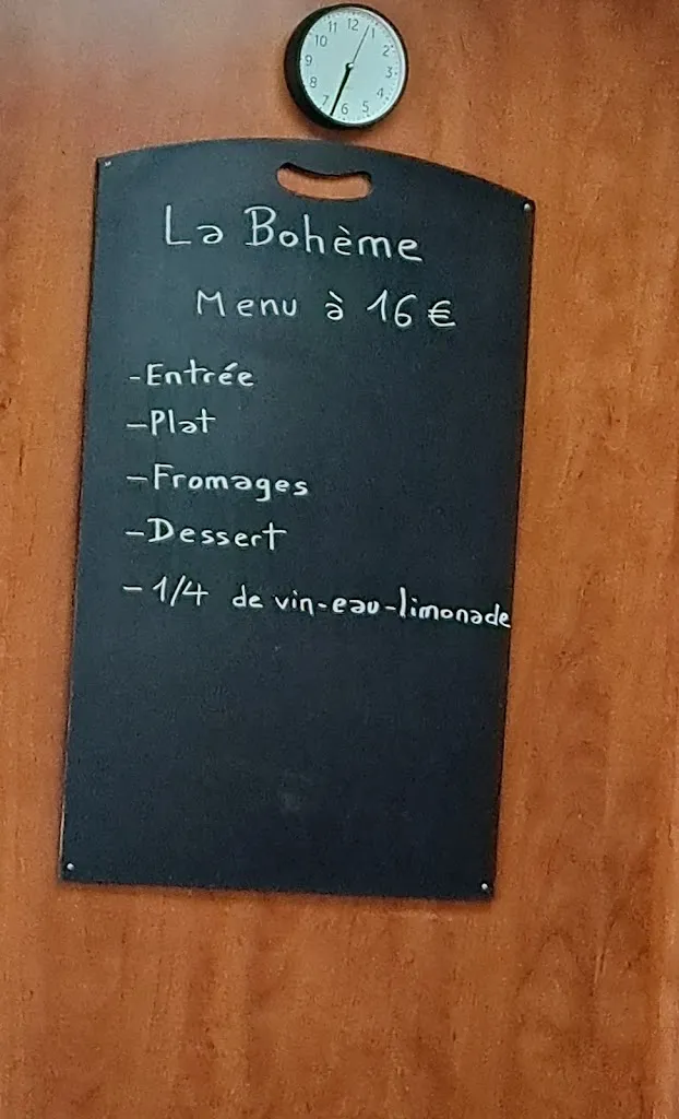 Menu_Restaurant - La bohème_Pouxeux_image_1