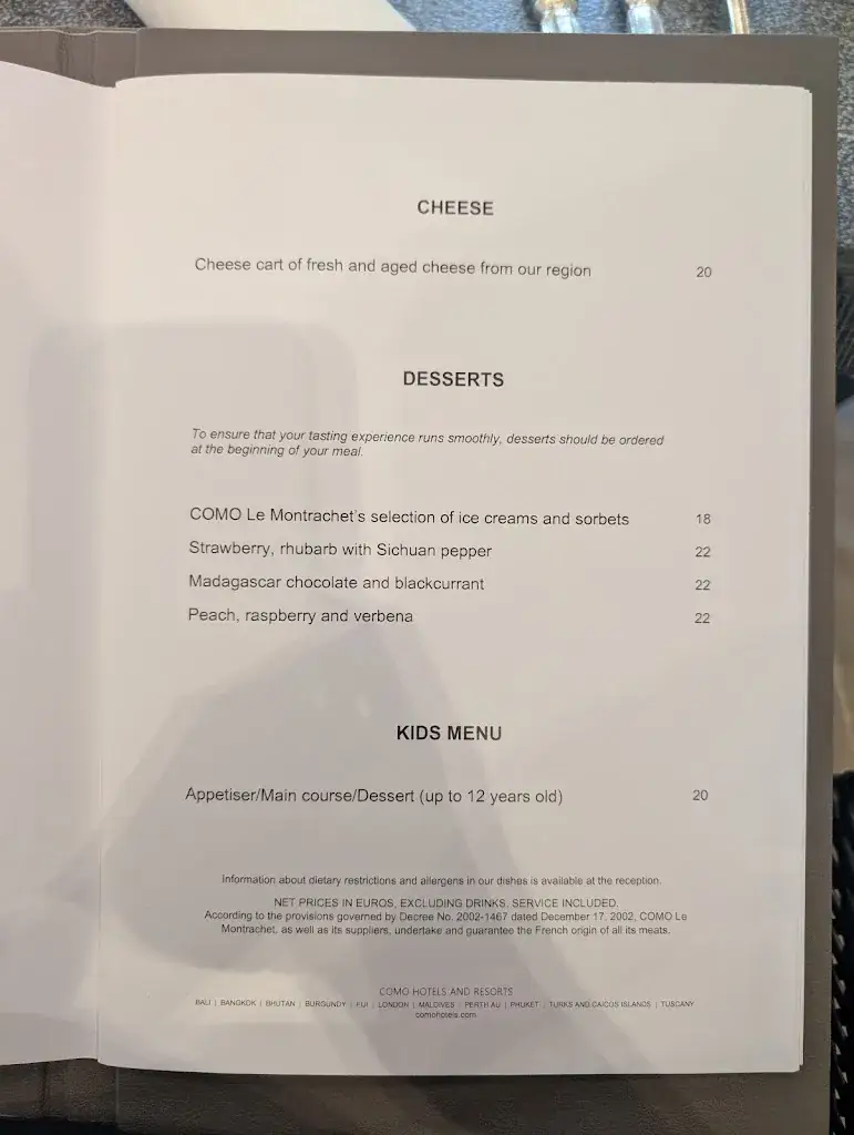 Menu_Le Montrachet Restaurant_Puligny-Montrachet_image_3