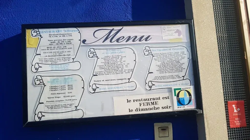 Menu_Hotel-Restaurant à l'étrier_Reichstett_image_4