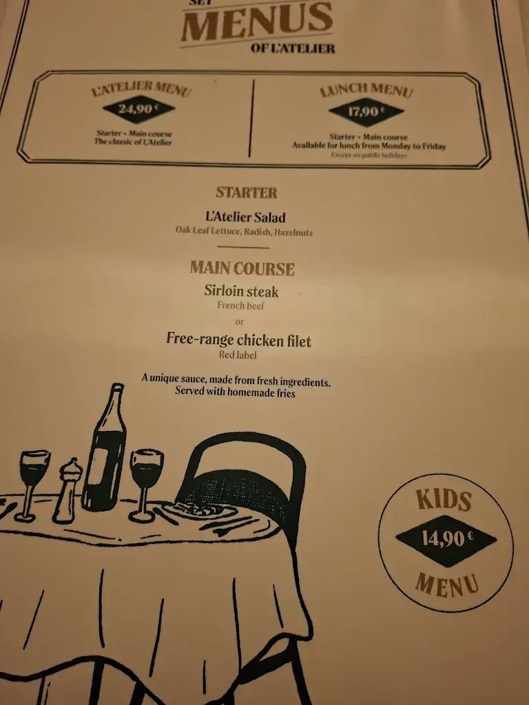 Menu_L'Atelier Entrecôte et Volaille_Reims_image_4