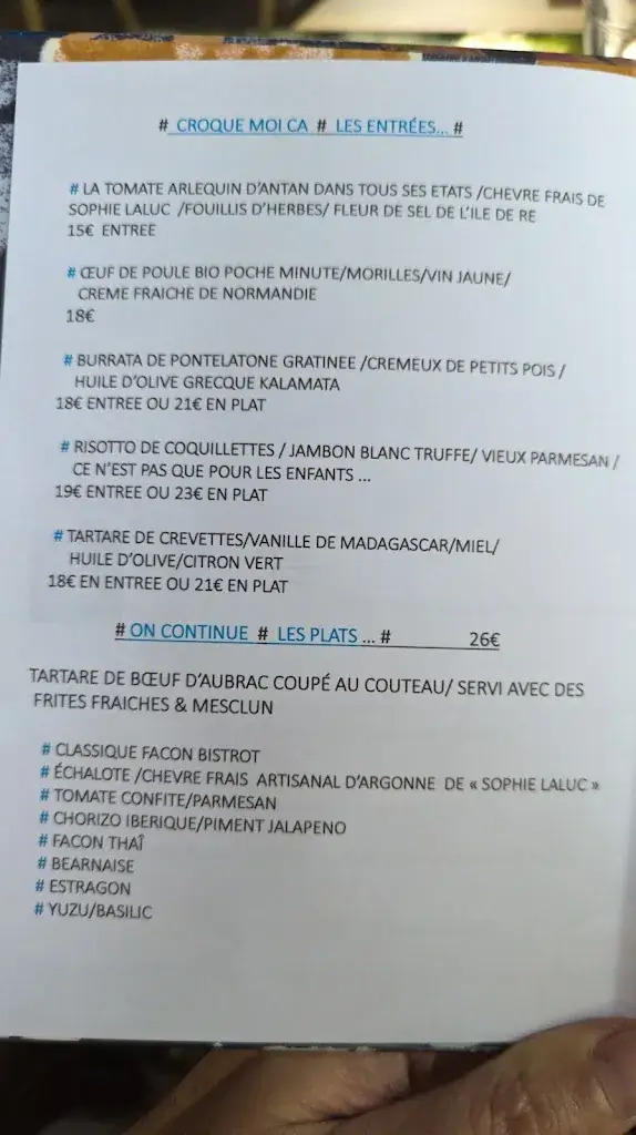 Menu_Au Cul de Poule Restaurant Reims - Bistronomie Reims_Reims_image_2