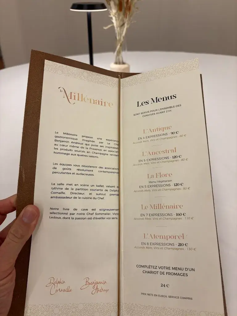 Menu_Le Millénaire_Reims_image_1