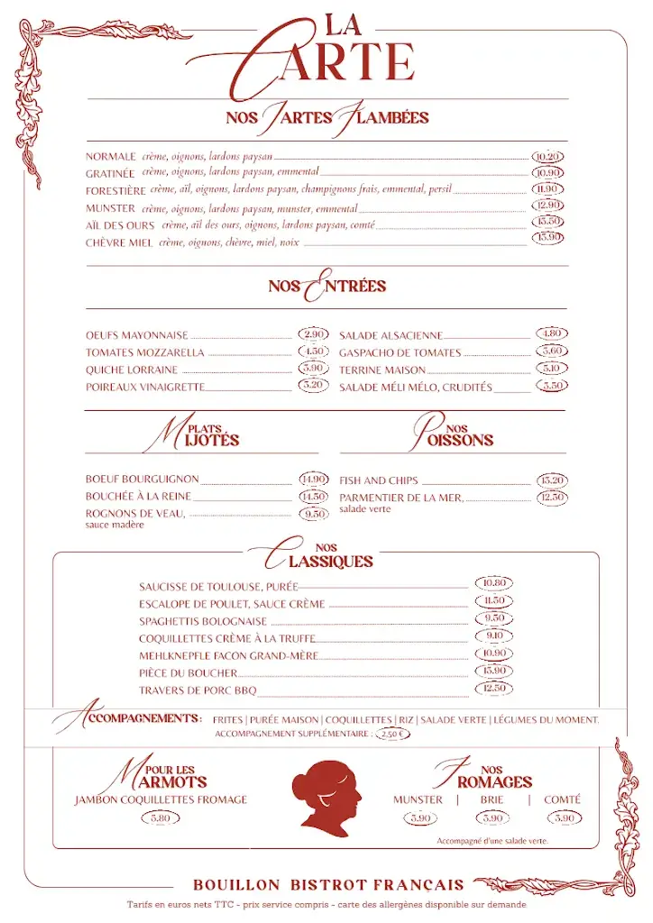 Menu_Chez Henriette, Bouillon - Bistrot Français_Phalsbourg_image_4