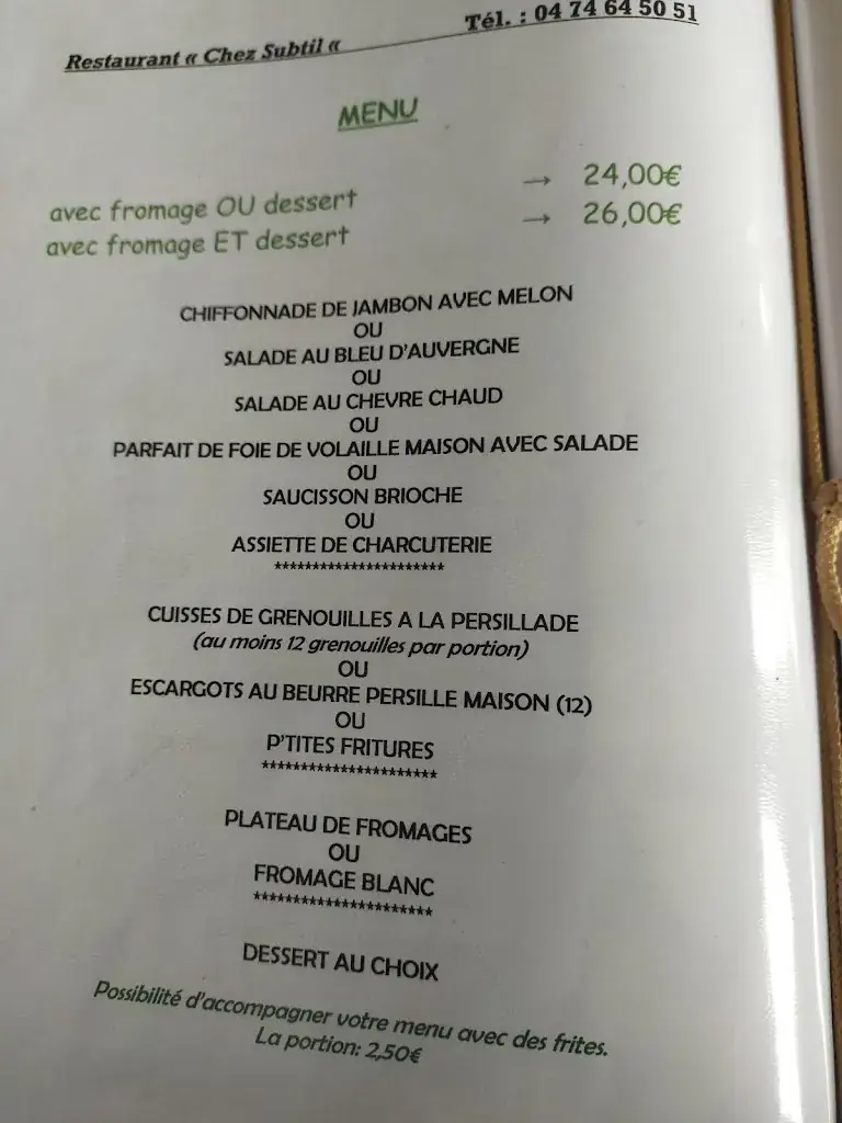 Menu_Restaurant Chez Subtil_Saint-Victor-sur-Rhins_image_2