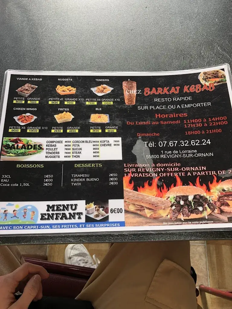 Menu_Barkat Kebab - REVIGNY SUR ORNAIN_Revigny-sur-Ornain_immagine_2