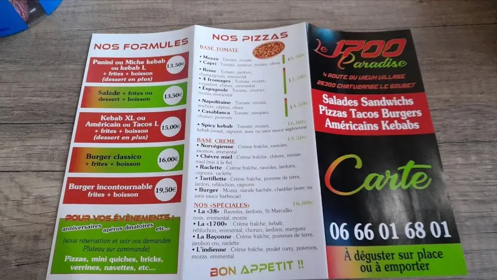 Menu_1700 PARADISE_Chatuzange-le-Goubet_image_2