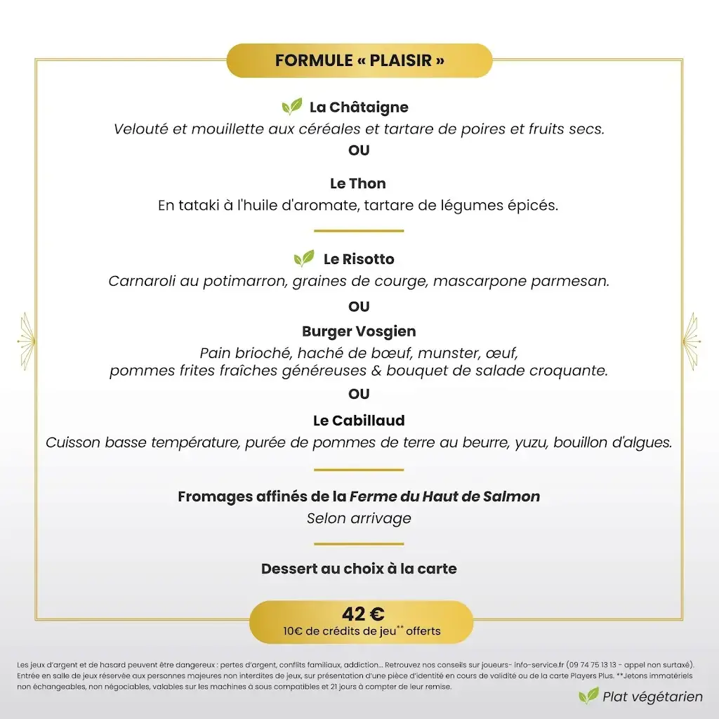 Menu_Restaurant Le Wagon - Casino Partouche Plombières-les-Bains_Plombières-les-Bains_image_2