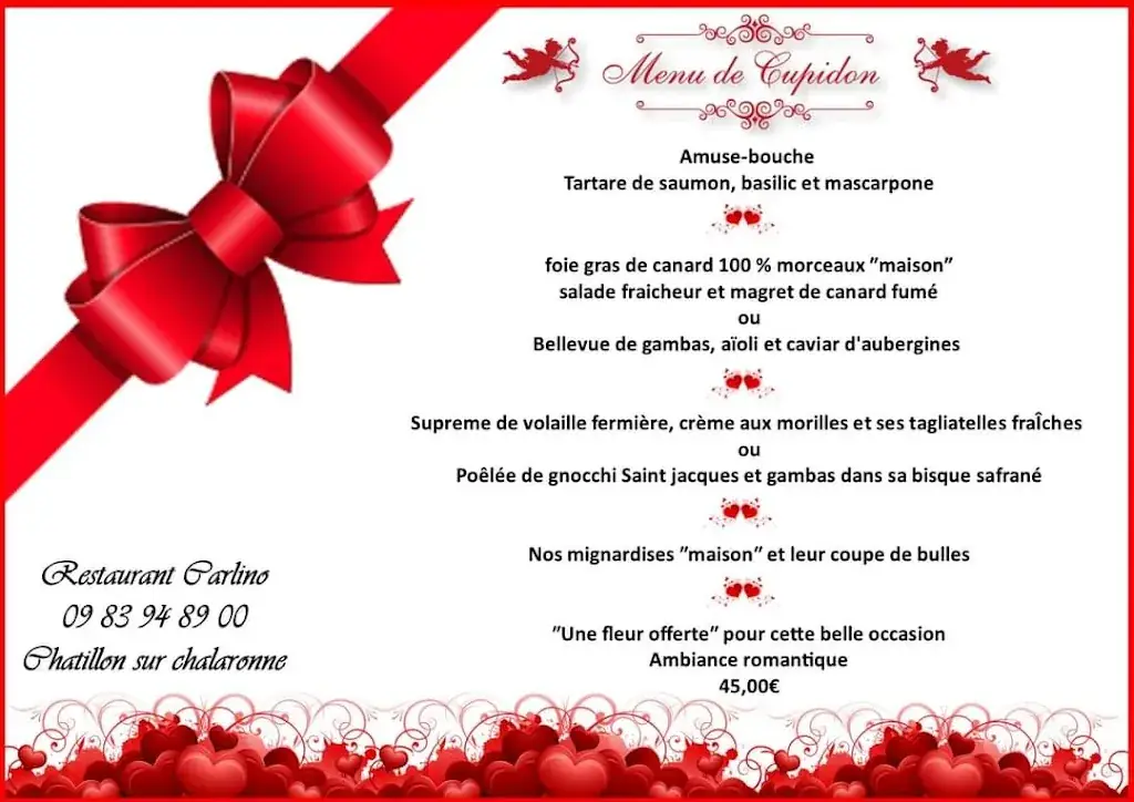 Menu_RESTAURANT CARLINO_Châtillon-sur-Chalaronne_image_2