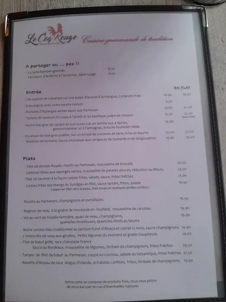 Menu_Le Coq Rouge_Rixheim_imagen_1