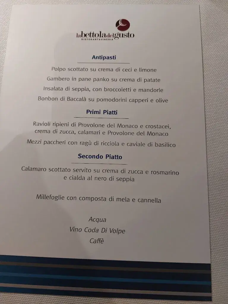 Menu_La Bettola Del Gusto_Italy_image_1