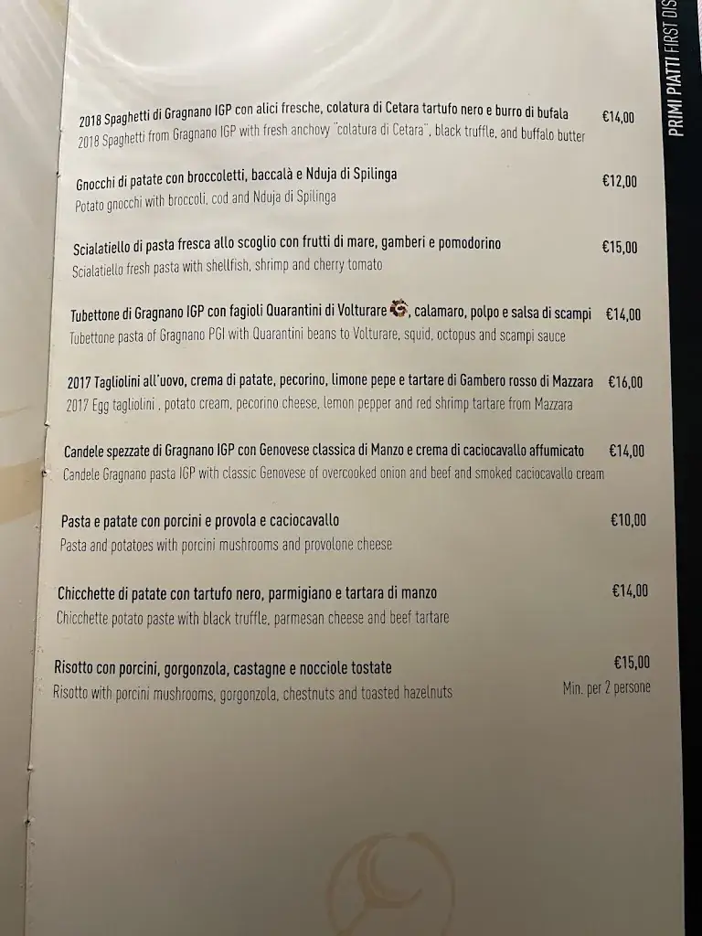 Menu_La Bettola Del Gusto_Italy_image_3