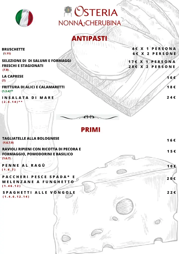 Menu_Osteria Nonna Cherubina_Italy_image_3