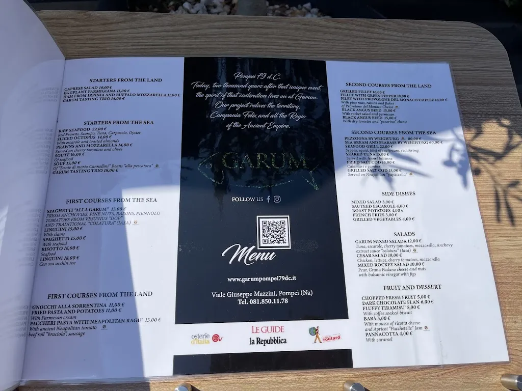 Menu_Garum Pompei - Ristorante - Enoteca_Italy_image_4
