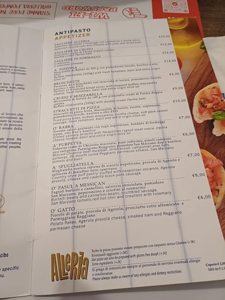 Menu_Alleria Pizzeria Newpolitana_Italy_image_4