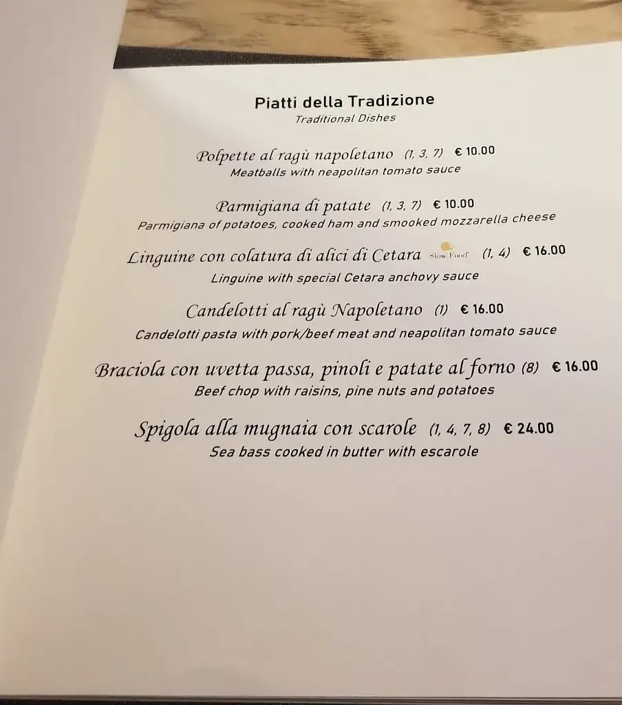 Menü_CENERE - Museum & Bistrot_Italy_Bild_1