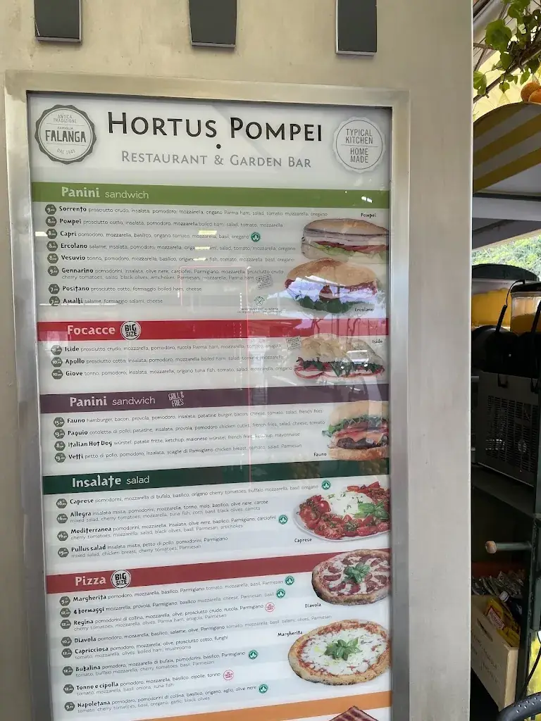 Menu_Hortus Pompei, Restaurant & Garden Bar_Italy_image_4