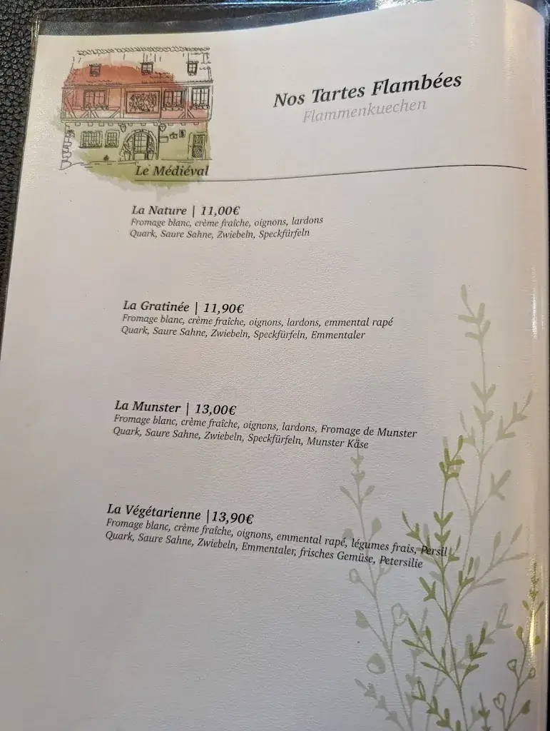 Menu_Restaurant le Médiéval à Riquewihr_Riquewihr_immagine_3