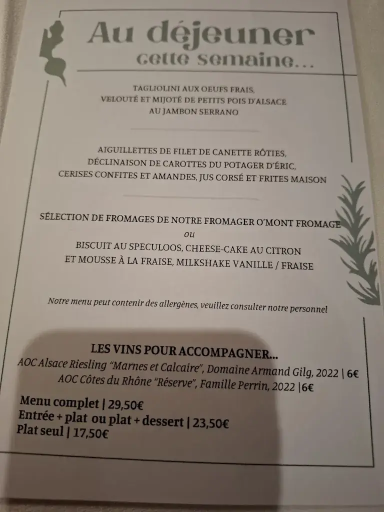 Menu_Restaurant Au Cerf_Rœschwoog_image_1