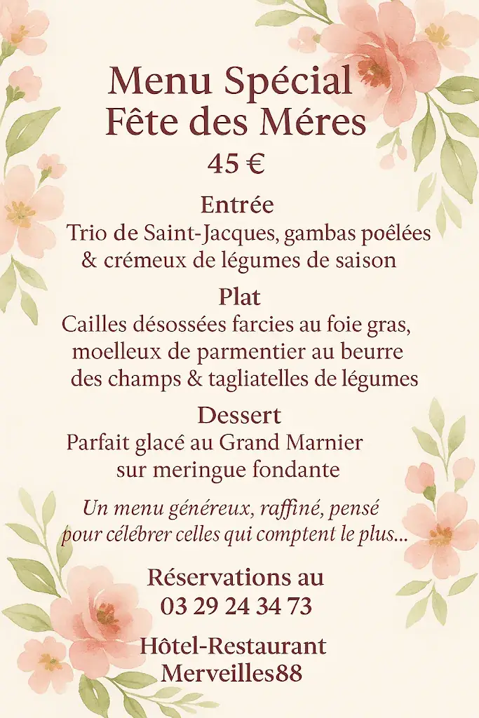 Menu_Merveilles88 – Hôtel Restaurant dans les Vosges)_Rupt-sur-Moselle_image_1