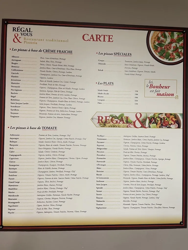 Menu_Régal & Vous restaurant pizzeria_Rethel_image_1