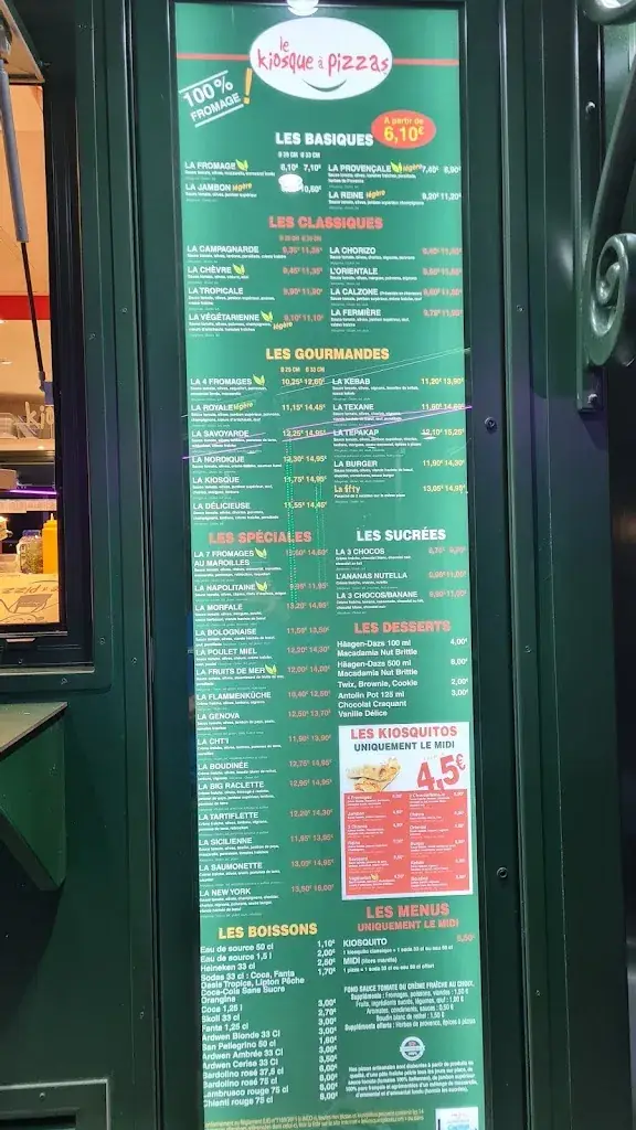 Menu_Le kiosque à pizzas Rethel_Rethel_immagine_1